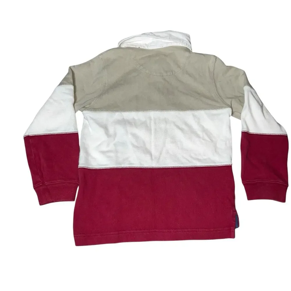 Vintage Carter's Y2K color-block long rugby shirt and cargo pants outfit boys 6